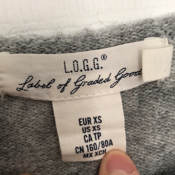 Soft grey bell sleeve sweater - Picture 4 of 6